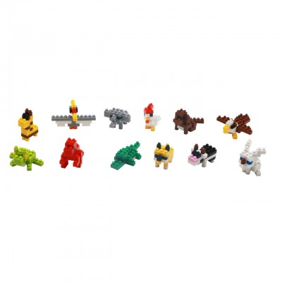 yirun mini blocks children toy nano plastic building blocks mini animal micro toys